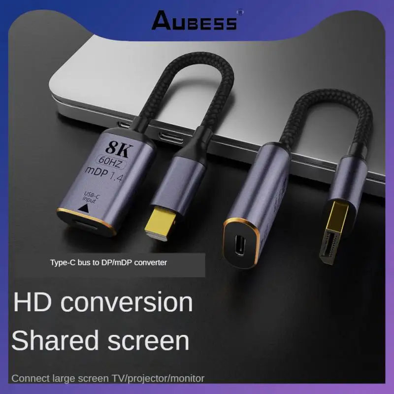 

Compatible Display Adapter Cable 8k 60hz Displayport Transfer Cable Supports Multiple Devices Video Converter Flexible Durable