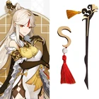 Genshin Impact аккаунт Ningguang, Шпилька с кисточками, головной убор для косплея, игровая повязка на голову, зажим для волос, аксессуар, Модная бижутерия, подарок