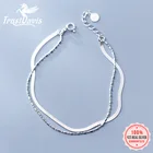 Браслет TrustDavis из стерлингового серебра 100% пробы, модное женское ювелирное изделие, браслет-цепочка со змеиным плетением, подарок на день рождения, для девушек и женщин, DS1461