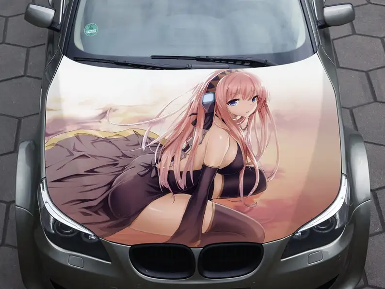 

Car Hood Decal Vinyl Sticker Graphic Wrap Decal Sexy Anime Girl Truck Decal Hood Decal Skull F150 Jeep Custom