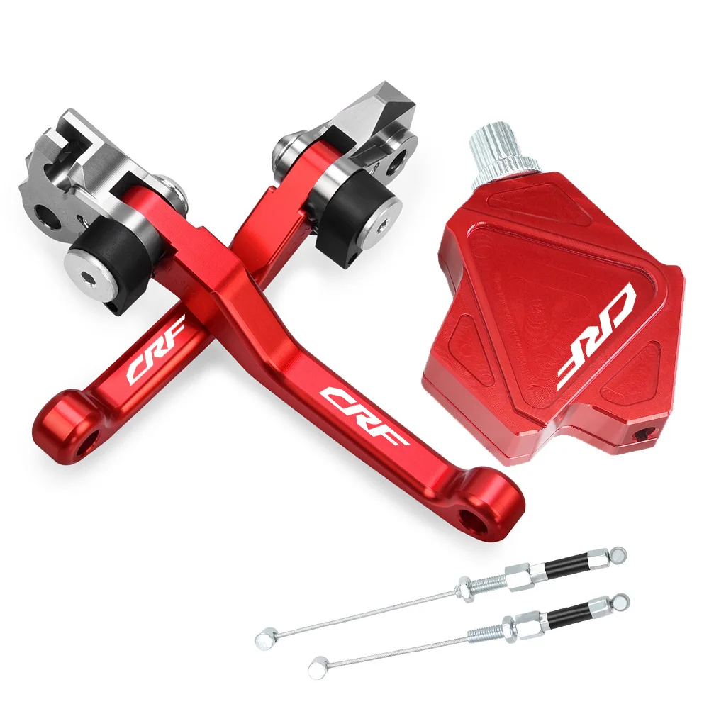 

For HONDA CRF250R CRF450R CRF250X CRF450X CRF450RX CNC Pivot Brake Clutch Levers Dirt Bike Stunt Clutch Easy Pull Cable System