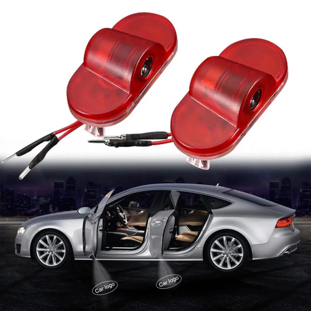 

2Pcs Car Door Welcome Light Wireless LED Logo Projector for SKODA Octavia Signal Lamp Ghost Shadow Lights