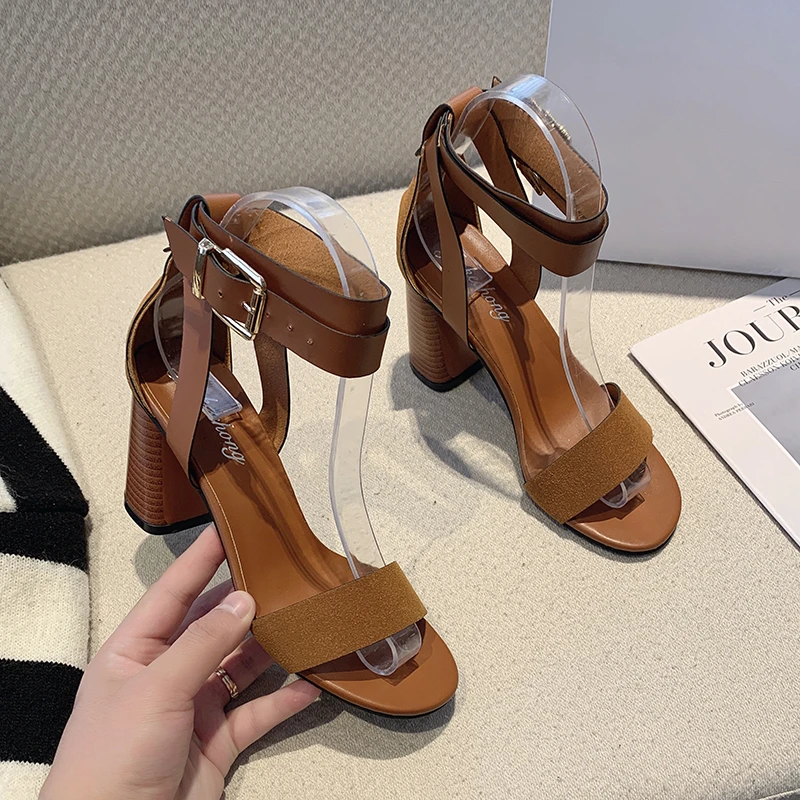 

Fashion Summer Sandals Comfortable Women's Shoes Genuine Leather Wedge Heels High Heels Ladies High Heel Casual Shoes 2022