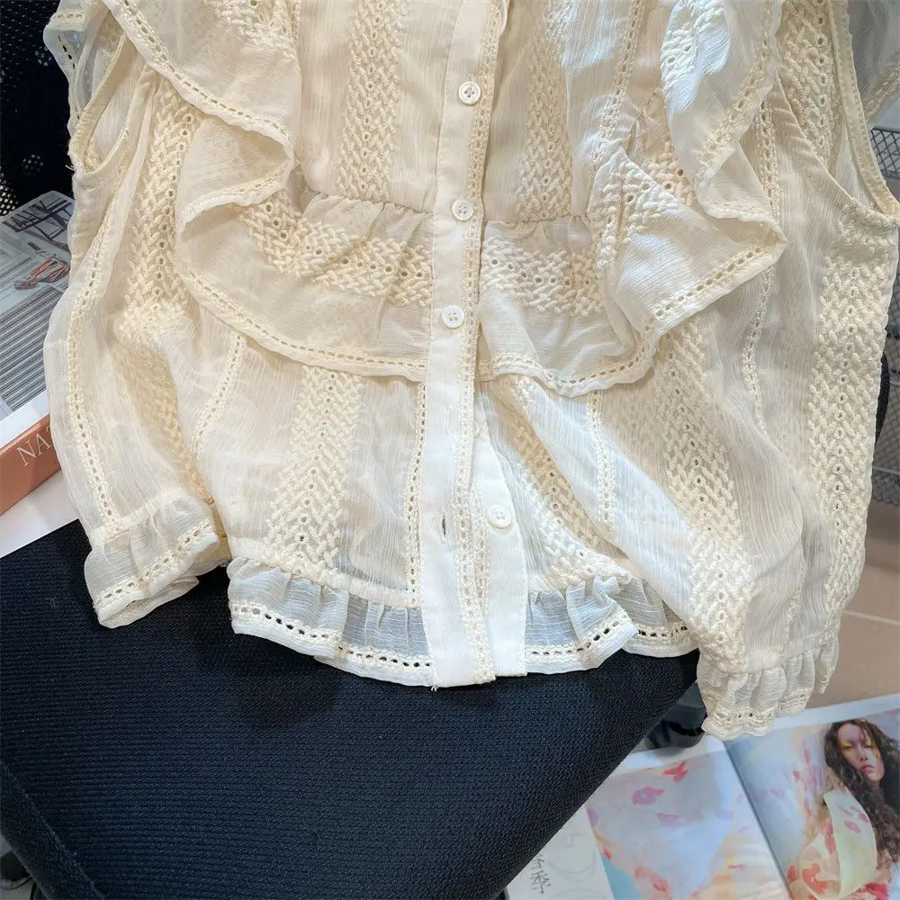 Модные Винтажные летние блузки рубашки милая блузка для женщин топы с отложным