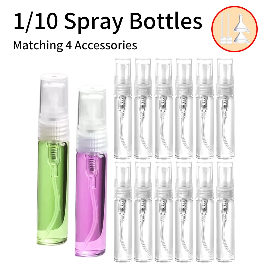 1/10 Упаковок Многоразового Распылителя С Дозатором Емкостью 5 Мл. Набор Из 4