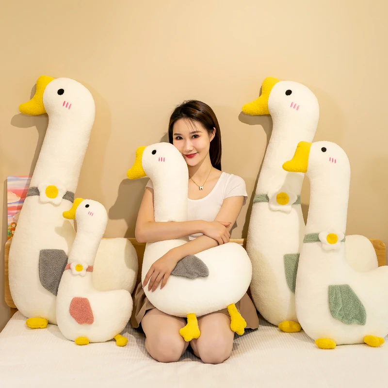 

70 to 130cm Large Goose Doll Duck Plush Toy Doll Valentine's Day Pillow Children's Birthday Girl Room Decoration High Quality