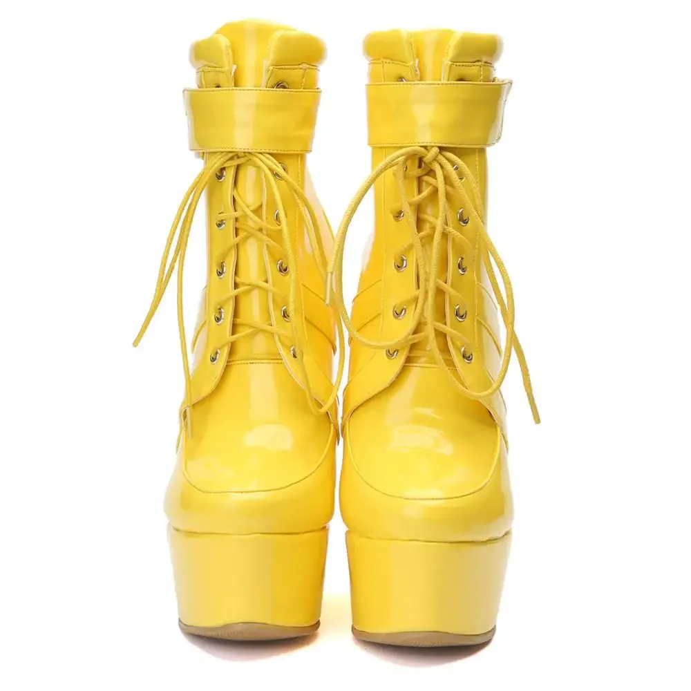 ASIOFU 2025/Новые женские ботинки ручной работы на каблуке-стойке ботильоны шнуровке