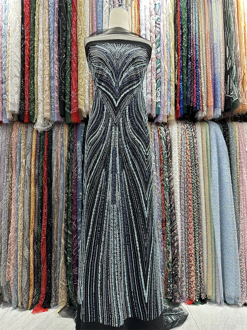 Африканская кружевная ткань для жениха высококачественные блестки тяжелые