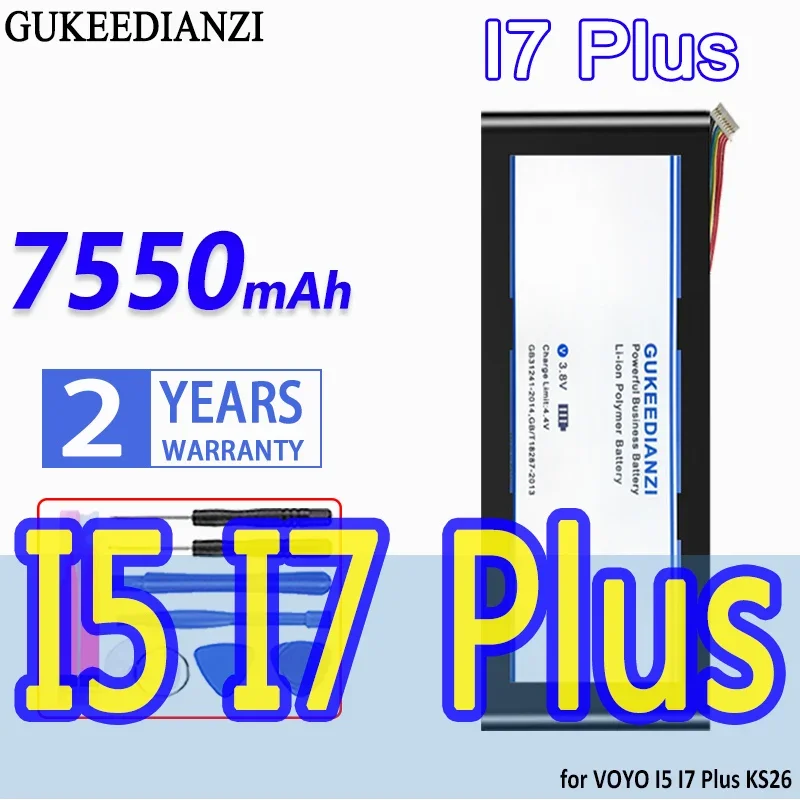 Аккумулятор GUKEEDIANZI 7550 мАч для ноутбука VOYO I5 I7 Plus KS26