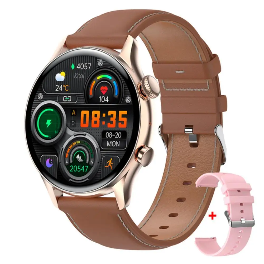 

Умные часы Hk8pro Amoled с Bluetooth, совместимые с звонками, умные часы для фитнеса с монитором сердечного ритма