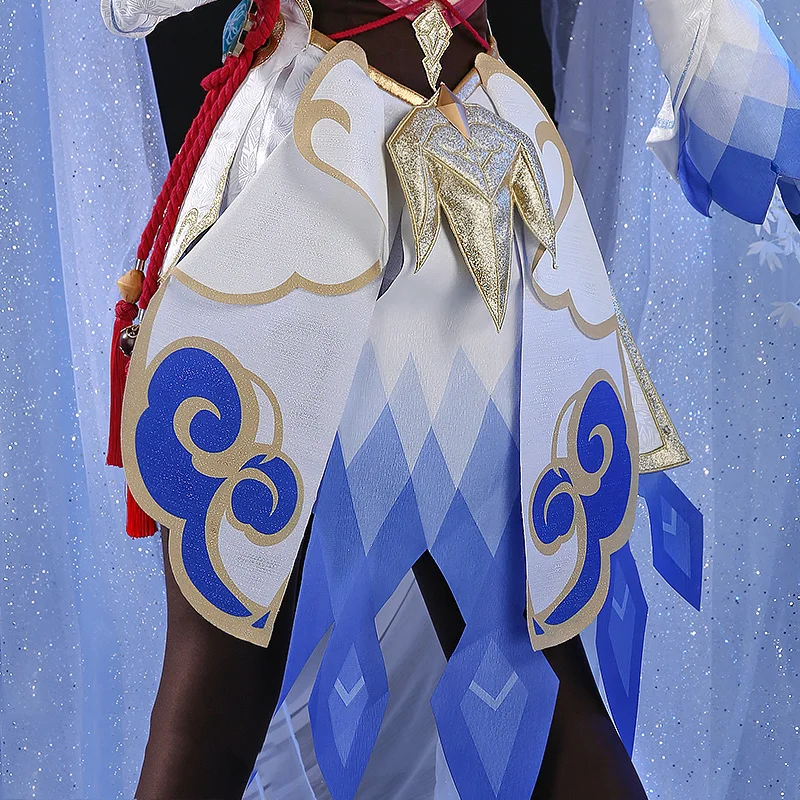 The Ganyu Косплей Genshin Impact Game Одинаковая одежда на складе Сексуальный женский