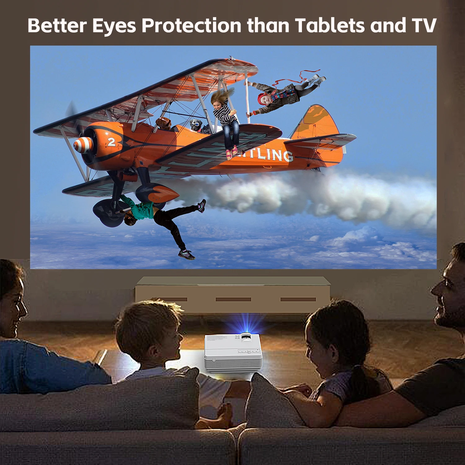 Портативный проектор SUNYS 1080P для домашнего кинотеатра