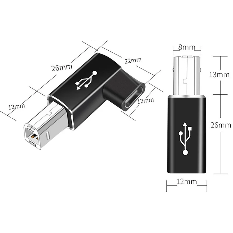 Адаптер USB Type C мама-USB B папа для сканера адаптер передачи данных MIDI контроллера