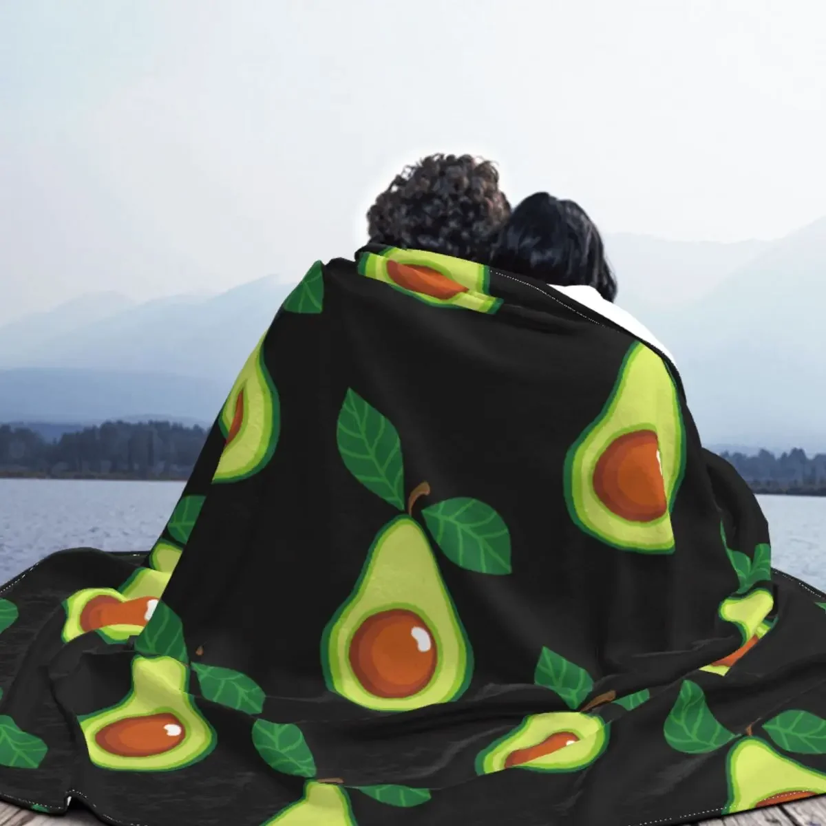 Одеяла с фруктами и авокадо флисовые мягкое покрывало для влюбленных кровати