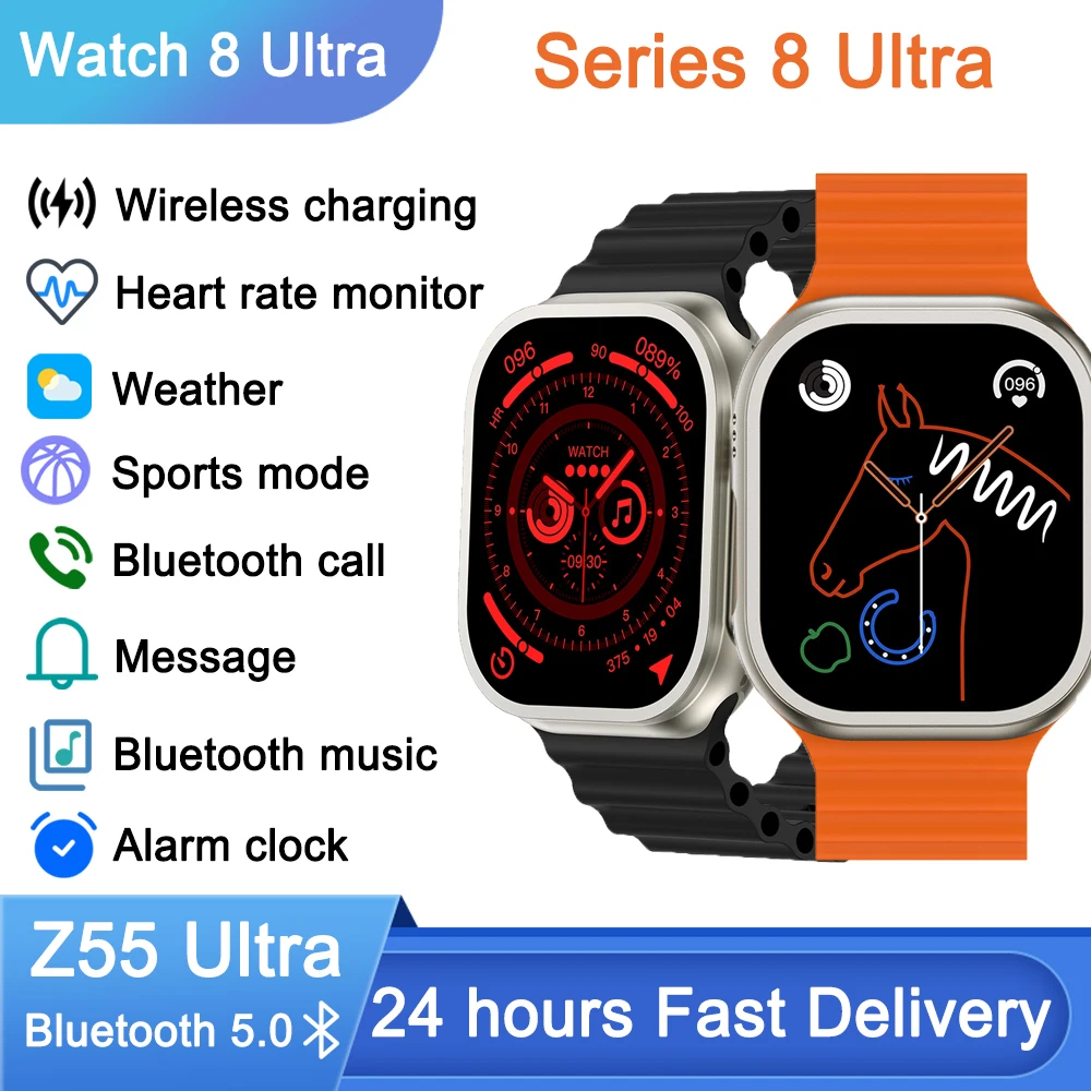 

Смарт-часы Z55 для мужчин и женщин, водонепроницаемые умные часы с пульсометром, с поддержкой Bluetooth, с беспроводной зарядкой, для Apple Xiaomi