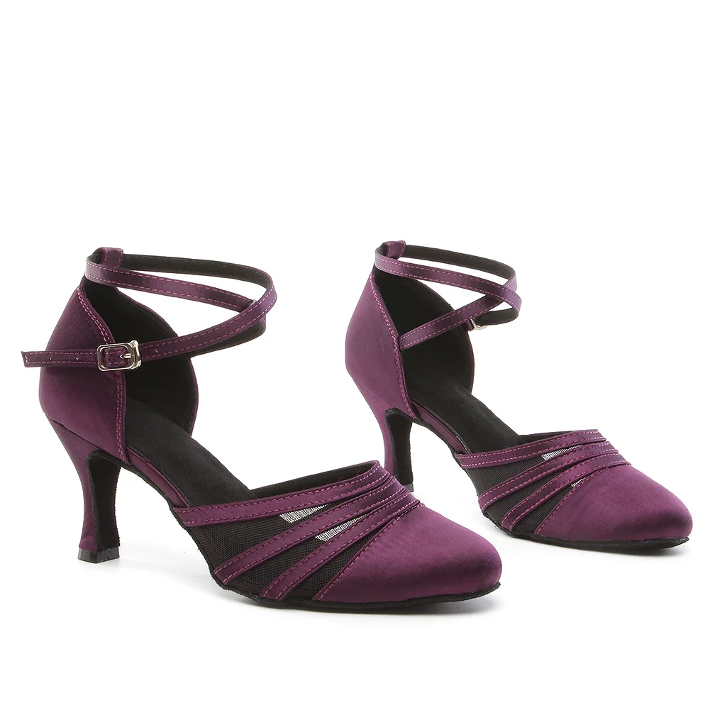 Ballroom Dancing Shoes Heels Latin Dance Woman Modern Tango Shoes Women Girls Ladies Elegant Women's Shoe Salsa Practice Sandals