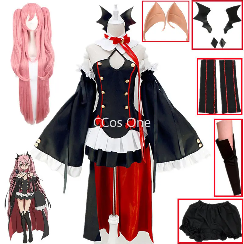 

Pakaian Cosplay Untuk Wanita Seraph of The End Owari No Seraph Krul Tepes Kostum Cosplay Seragam Anime Penyihir Vampir Costume