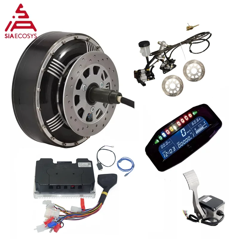

SiAECOSYS QSMotor 273 4000W 2wd Carro Eletrico BLDC Brushless Electric Car Conversion Kit Hub Motor With Fardriver ND72680