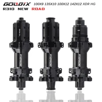 goldix 310 24h road bike disc brake hub thru axle quick release xd 142 12 100 135 compatible ratchet 54t 4 sealed bearing hub