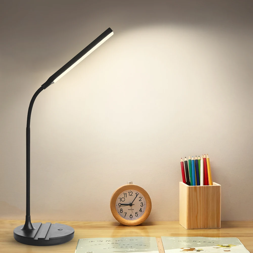 

LED Desktop Lamp Stepless Dimmable Touch Reading Eye Protection Night Lights for Bedroom Stand Kids Table Lamp Top