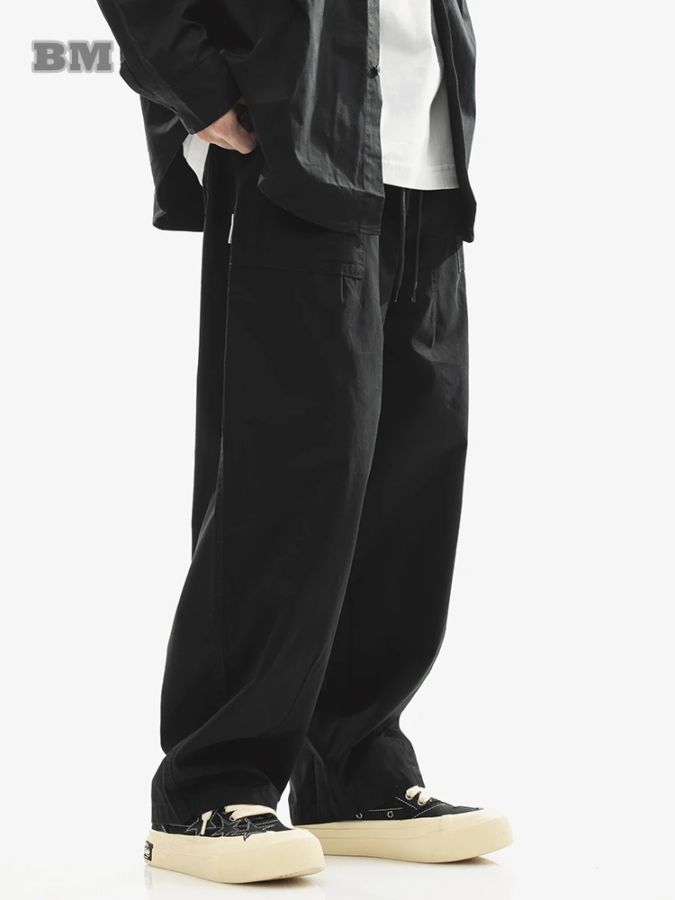 

Брюки-карго мужские прямые в стиле хип-хоп, уличная одежда в Корейском стиле, повседневные штаны, одежда в стиле Харадзюку