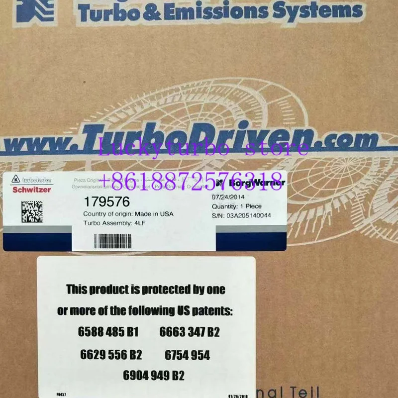 Новый оригинальный 4LF Turbo для промышленного генератора CAT 3412 3412C SR4 7C2485 179576