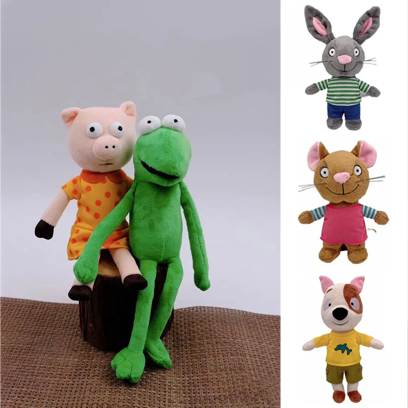 Фото Pip and Posy плюшевые игрушки, Мультяшные плюшевые кролики, мышь, детские игрушки, развивающие мягкие игрушки №1