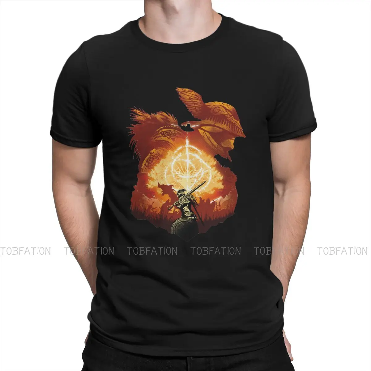 

Ranni MALENIA MELINA Adventure TShirt For Male Elden Ring Hero Game Clothing Novelty T Shirt Homme Print Fluffy