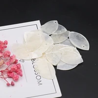 wholesale natural white shell pendant horse eye stone for jewelry making earring loose bulk shell accessories handmade jewelry