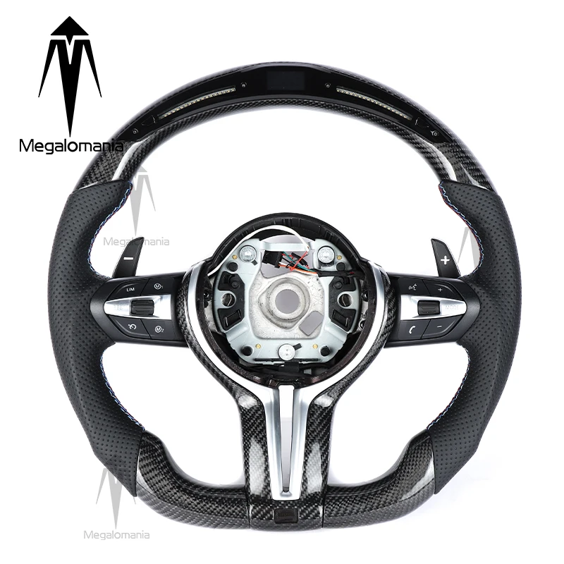 Фото Руль из углеродного волокна со светодиодной подсветкой для BMW F32 F16 F15 F26 F25 F34 F30 F22 F44 F86 F85 M2 M3 M4 M5 M6 M8 X3M X4M X5M X6M X7M X5 X3 №3