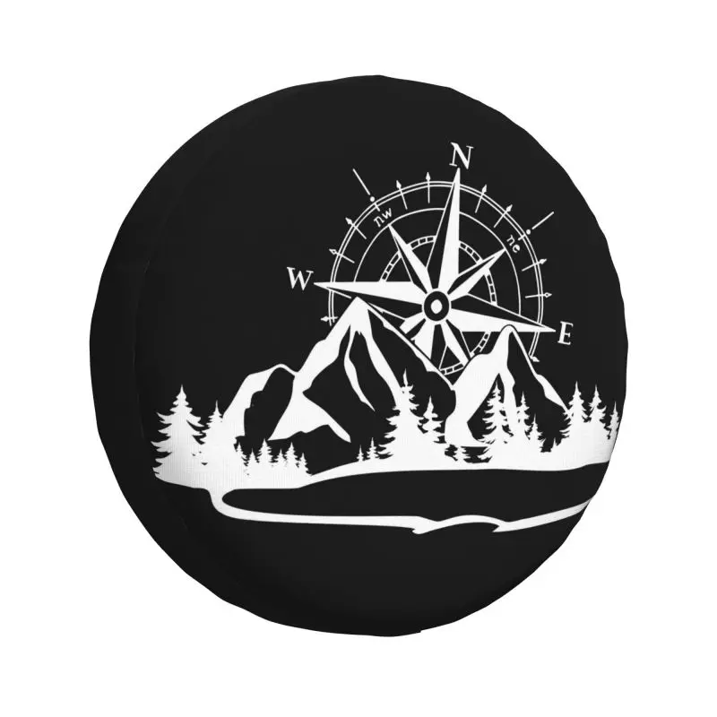 

Чехол для запасного колеса Mountains на заказ для Mitsubishi Jeep RV SUV Camper Nautical, защитные чехлы для колес автомобиля 14 дюймов, 15 дюймов, 16 дюймов, 17 дюймов