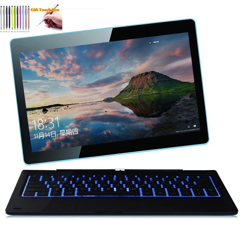 Ready Stock 2GRAM 64GOM 11.6 INCH G12 Windows 10 Tablet PC 1366*768 IPS Dual Cameras 9000mAH Battery WIFI Touch Screen