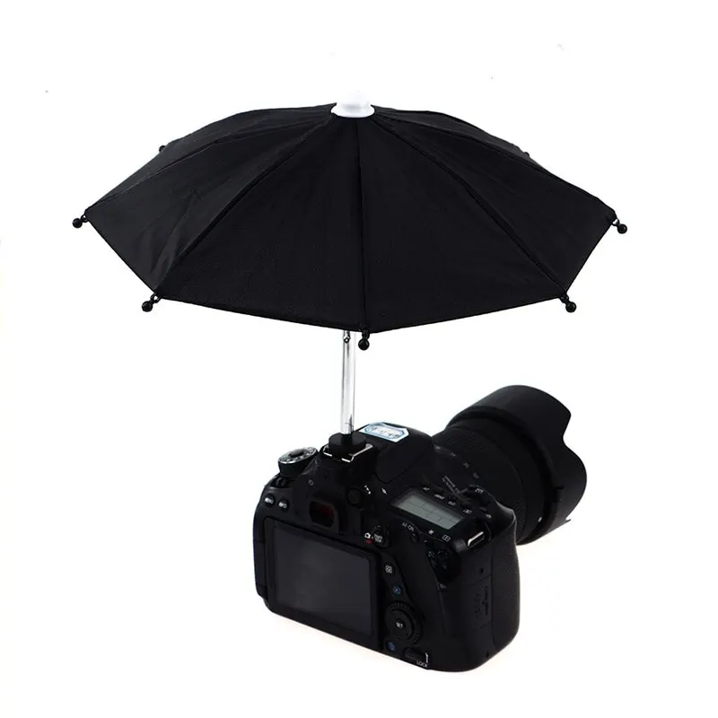 

DSLR Camera Umbrella Hot Shoe Cover Sunshade Rainy Holder For Canon Nikon Fuji Leica Sony Mirrorless Phone Photography Accessory