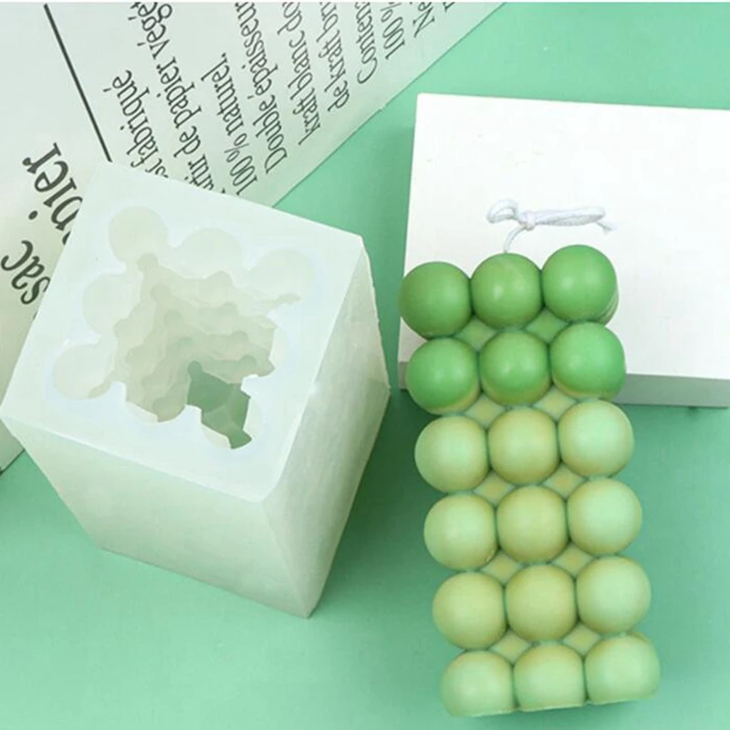 

New Large Geometric Cylindrical Honeycomb Square Aromatherapy Candle Mould DIY Silicone Mold Handmade Candle Mould