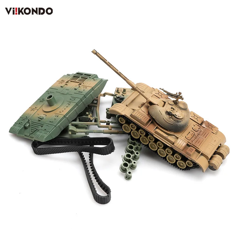 1/72 Assembled Model Tank German Tiger-Type Maintenance Panther M1A2 Merkawa Leopard 2A5 6 Models |
