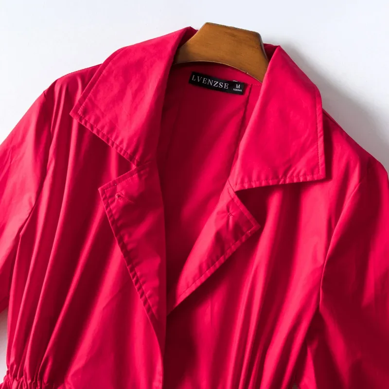 Распродажа женский плащ премиум-класса однобортный с длинными лацканами одежда