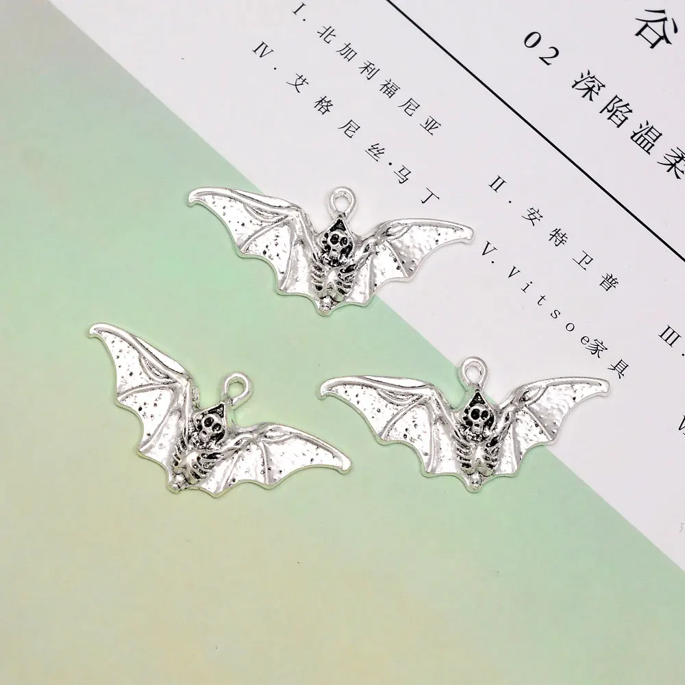 5 шт./партия, подвеска в виде головы черепа, 23 х49 мм