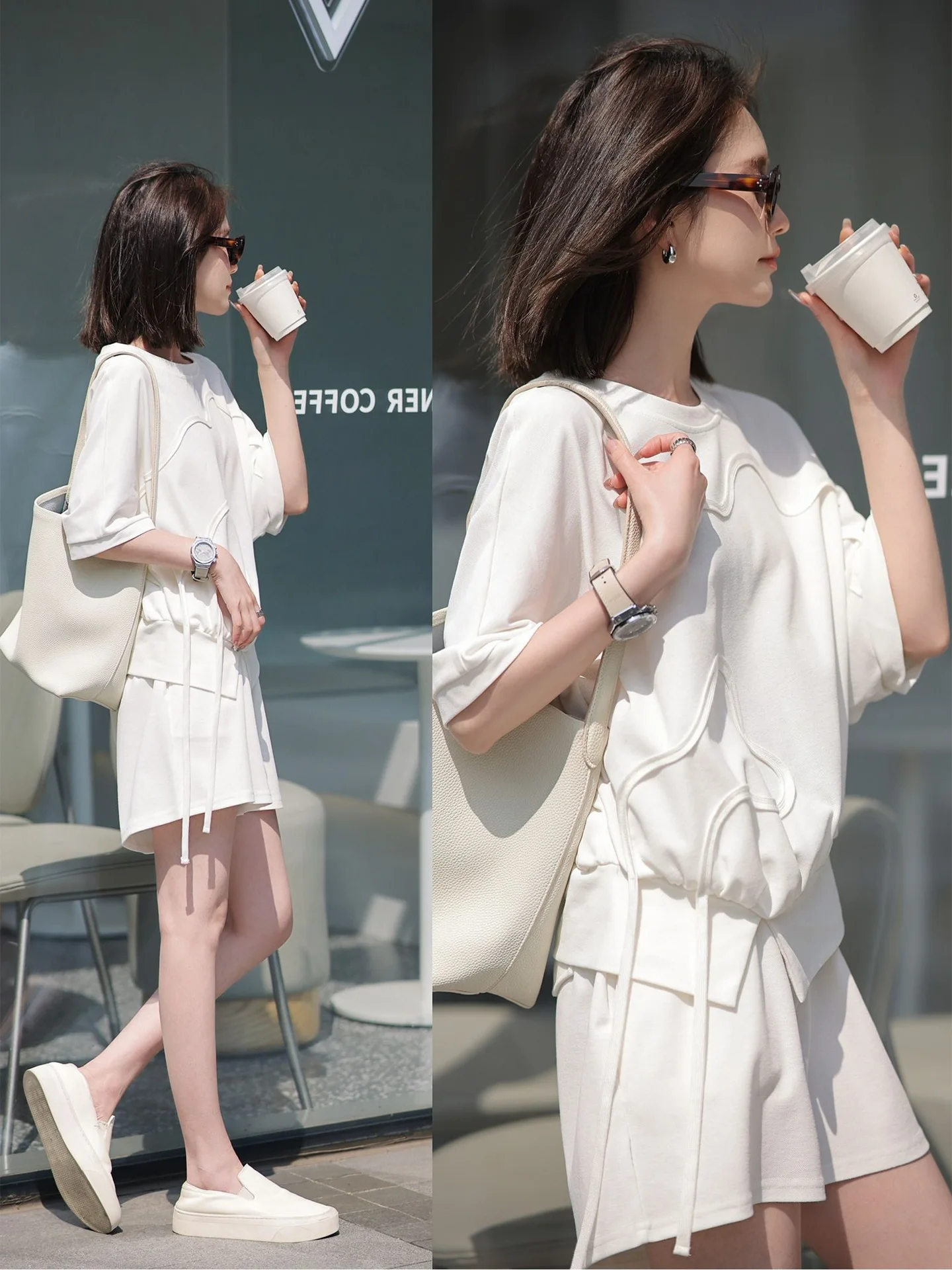 

2023 spring and summer women's clothing fashion new Sweater Suit 0504