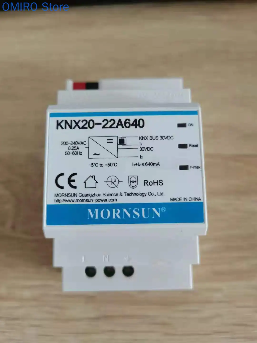 KNX20-22A640 AC-DC KNX Bus Power Supply 19.2W 30V 640mA Isolated 4KV