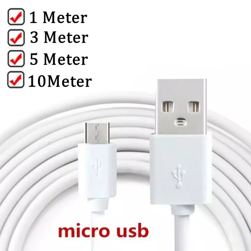 10 м/5 м/3 м/1 м Android Micro USB кабель для зарядки очень длинный зарядный провод шнур