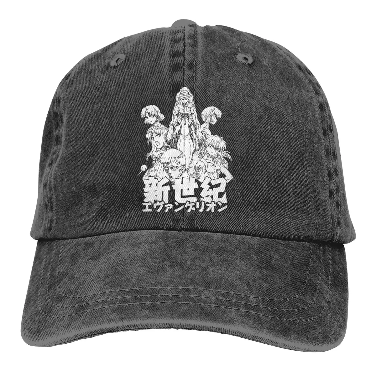 

EVA CREW (black) Baseball Cap cowboy hat Peaked cap Cowboy Bebop Hats Men and women hats