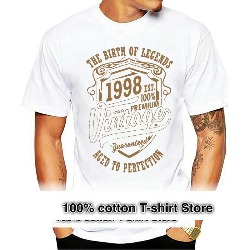 

21st Birthday t-shirt 1998 21 Years The Birth Of Legends Men Funny Gift