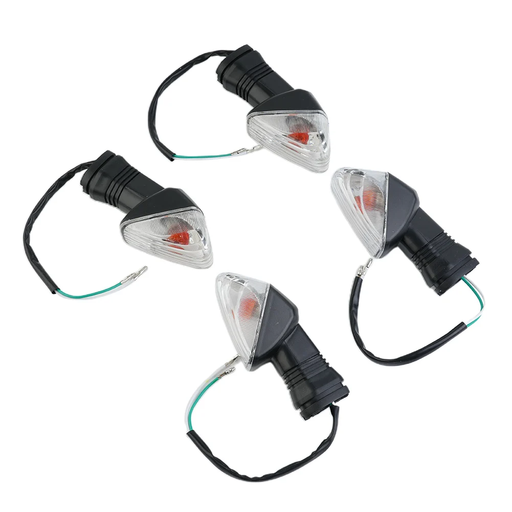 

4pcs Motorcycle Turn Signals Lights High Quality Flasher Directional Accessories For KAWASAKI KLR 650 2008-2018 Amber Indicators