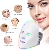 led facial mask 7 colors mask therapy wrinkle acne tighten skin tool facial machine