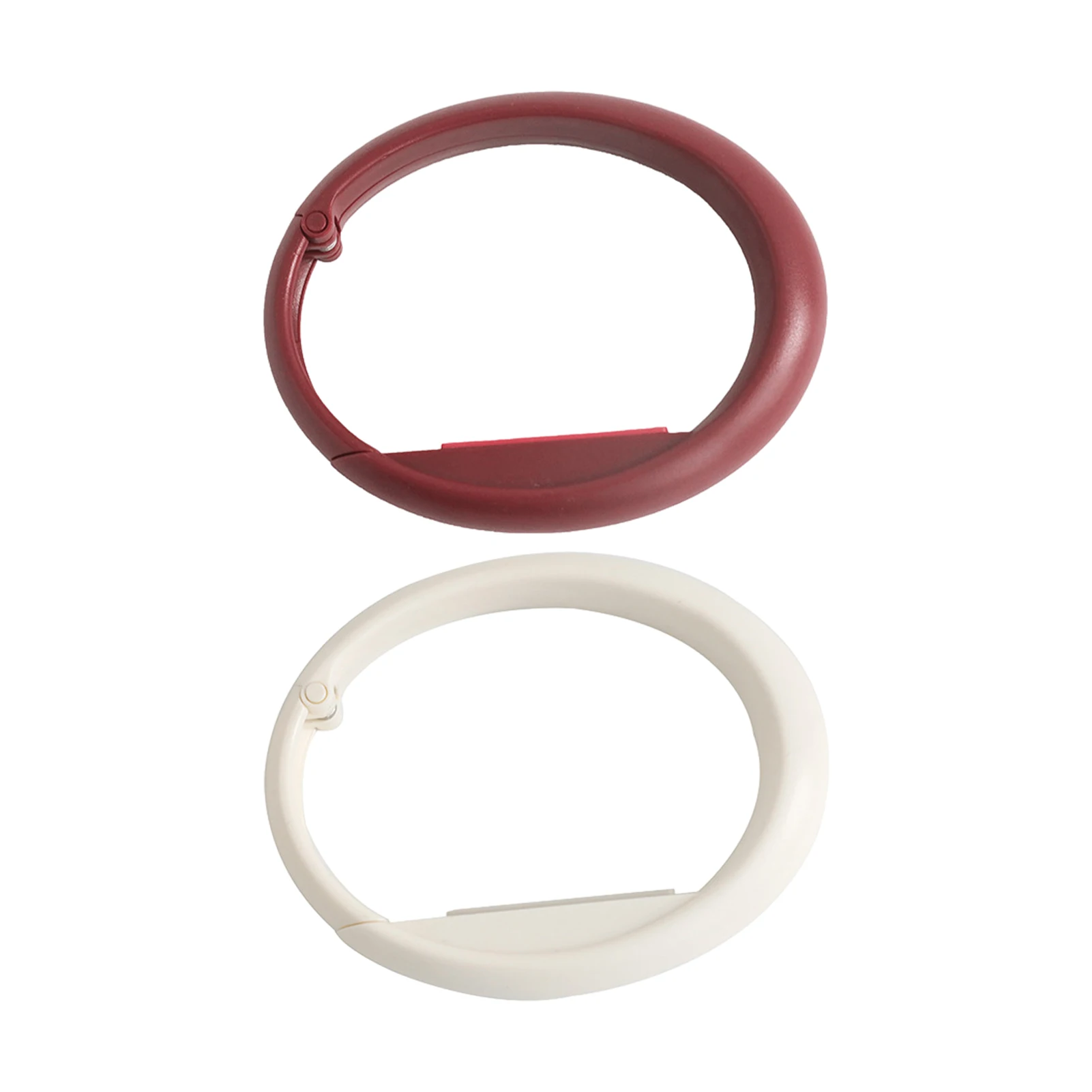 

2pcs Lightweight Practical Table Mounted Foldable Non Slip Restaurant Mini Home Travel Purse Portable Clothes Handbag Hook Round