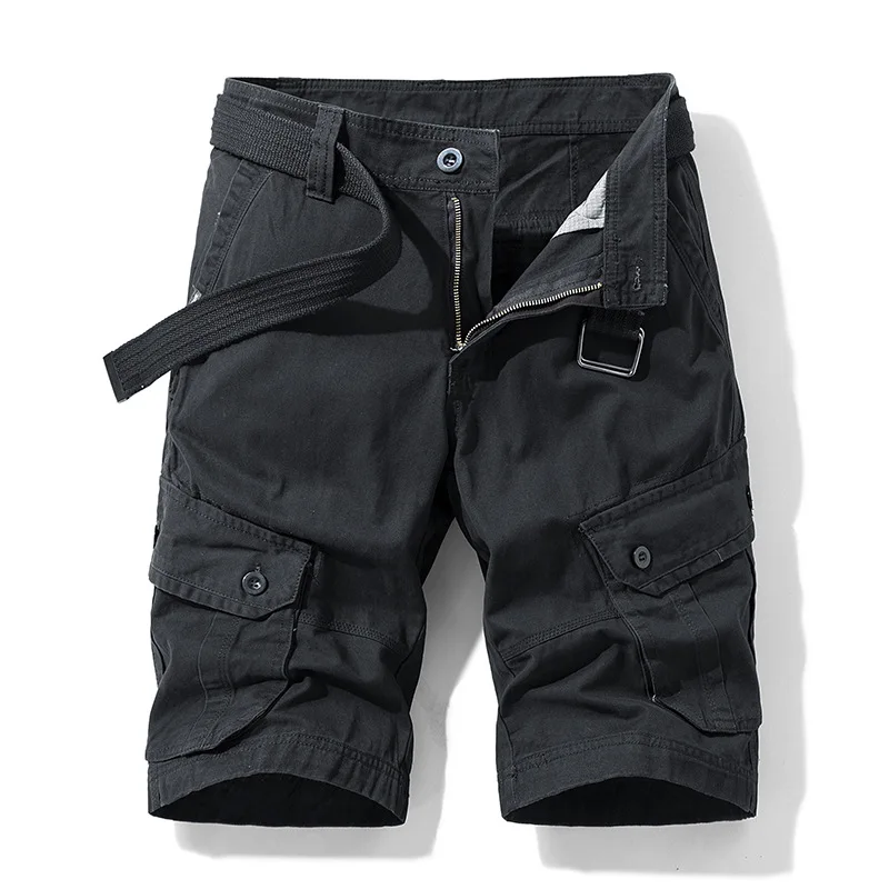 

Workwear Shorts Men's Trend Casual Straight Cropped Pants Summer Men's Cotton Multi-pocket Pants