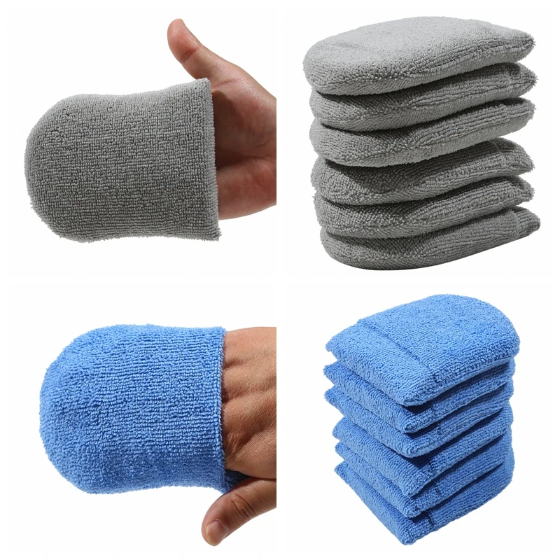 

Special For Car Wash Care Polish Foam Sponge Soft Microfiber Car Polishing Sponge Wax Foam Applicator Pad for Car Cleaning