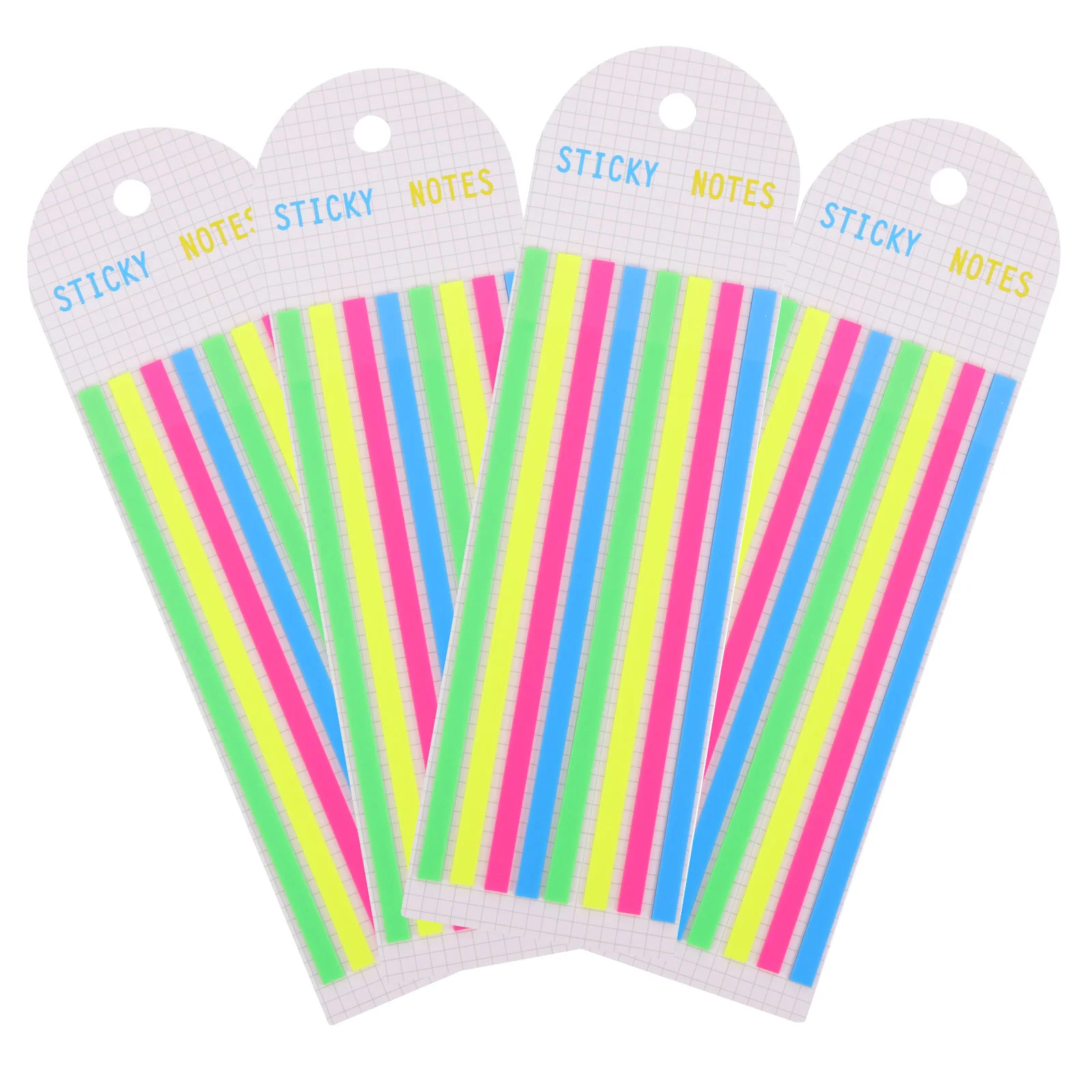 

4 Books Sticker Colored Highlighters Transparent Sticky Tabs Tape Page The Pet Sentence Strips Annotating Aesthetic