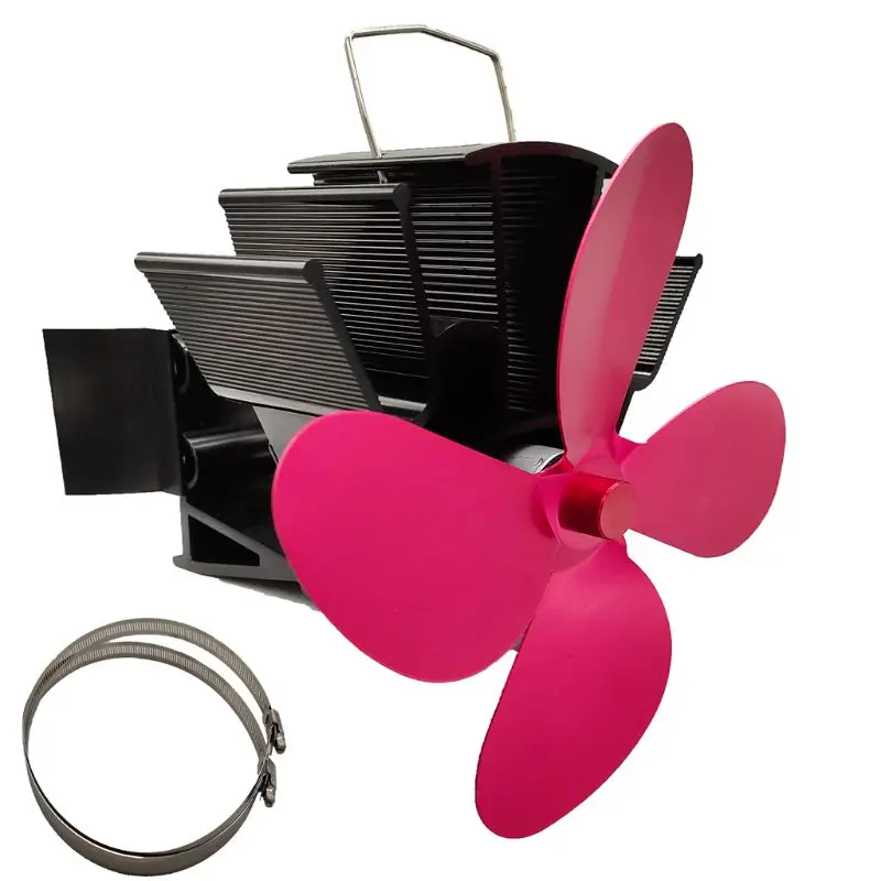 

4 Blades Heat Powered Fireplace Stove Hanging fireplace Fan