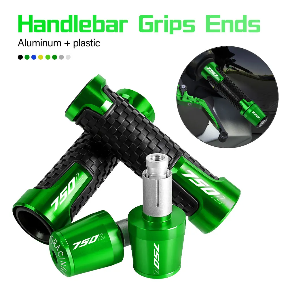 

7/8'' 22mm Motorcycle handlebar grips ends handle bar Anti-skid grip end FOR KAWASAKI Z750L Z 750 750L 750R 2007 2008 2009 2010